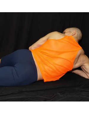 Crop Top Orange Fluor ( long )