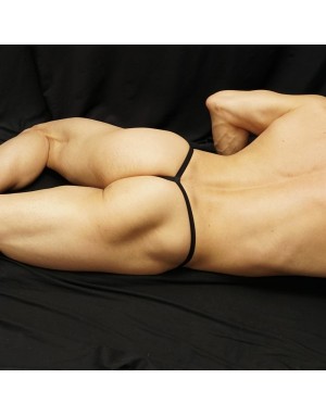 RIB Thong pantymedia negra