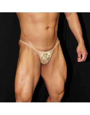 Tanga Hombre sin Costuras Encaje Nude