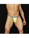 Selling online of Ribbed Bikini neon stripes blue