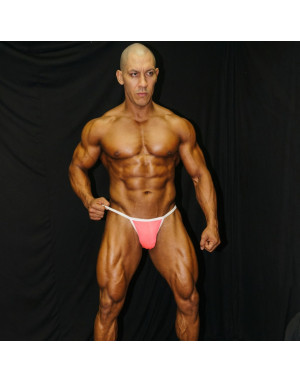 Venta online de Bikini Hombre Neon Rosa borde blanco