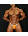 Buy online at bargain prices men's thongs with narrow edges, orange colour