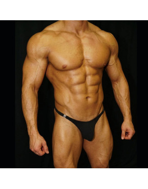 Venta en linea de Tanga con hebilla negra de 10 milimetros