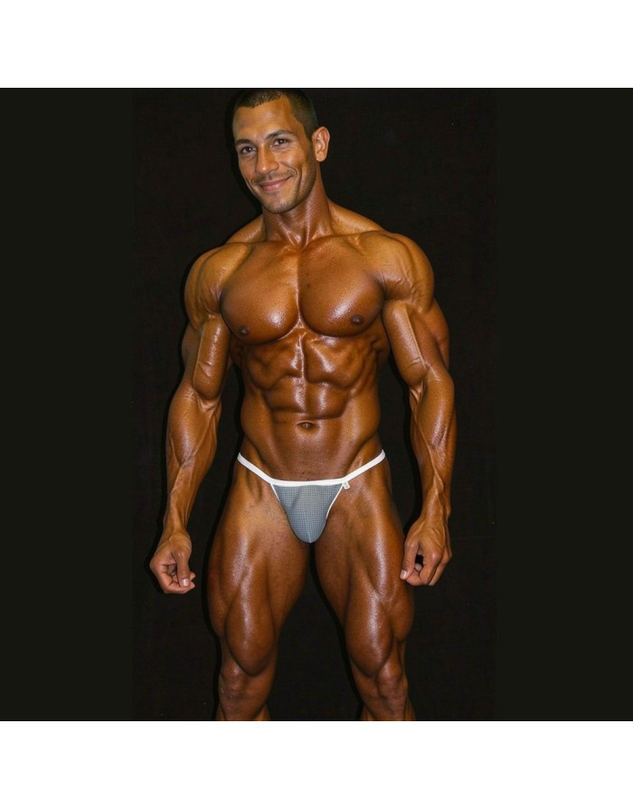 Venta online de Bikini Hombre estampado finos cuadritos