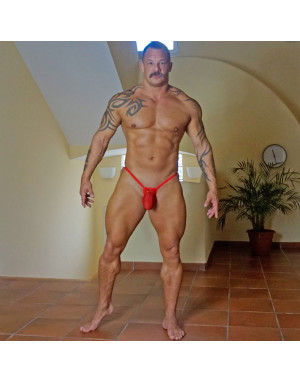 venta en linea de tangas bulge de tul rojo