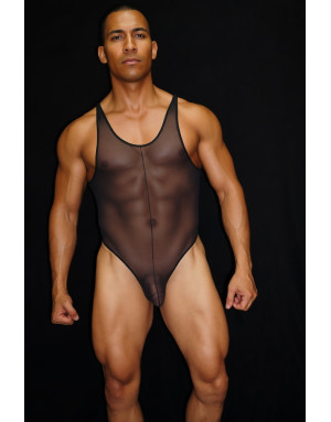 Selling online of Men´s body string made of thin Tulle fabric