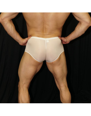 Venta en linea de Boxer de Seda con Lycra color Crema