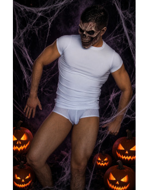 extra short sleeve white T-shirts. Designed to show off your gym achievements. Very soft Lycra microfiber