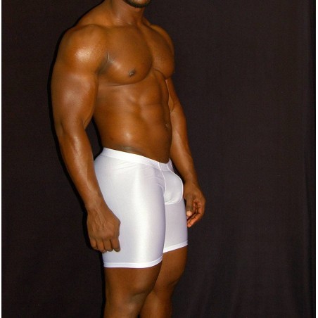 calza corta hombre entrenamiento futbol color blanco