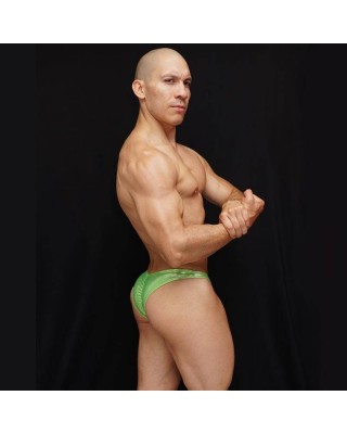 Venta en linea de sunga competencia para hombre color verde lima