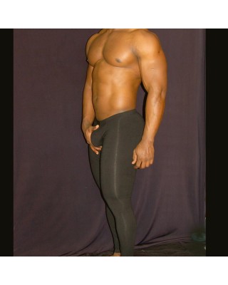 men Underworks Cotton Spandex  Compression pants. side view