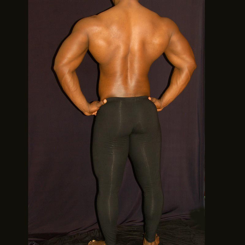 men Underworks Cotton Spandex Compression pants black Size M