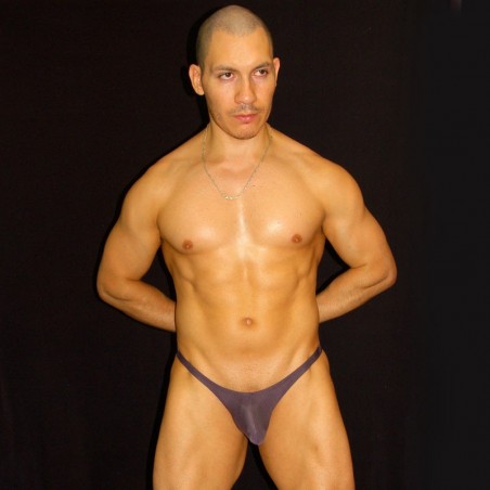 men lingerie thong brown color